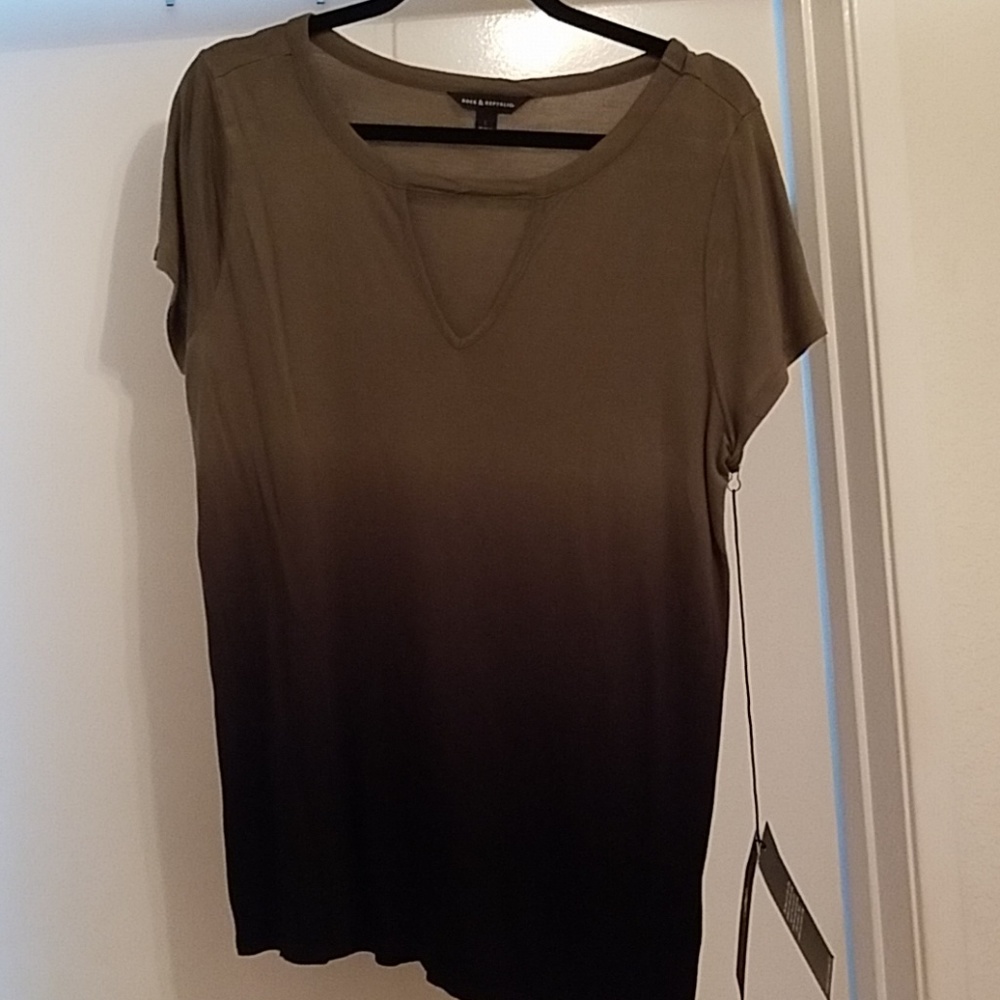 Deep peek a boo v neck